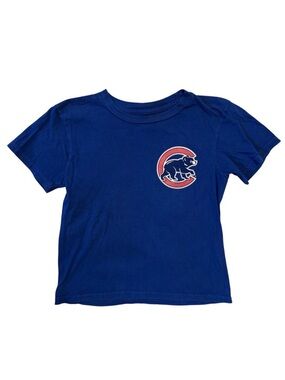 Chicago Cubs‎ Anthony Rizzo #44 Blue T-Shirt MLB Baseball Youth Large